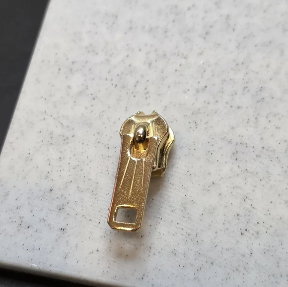 Vintage Zipper Pull Earrings - Picture 2 of 5